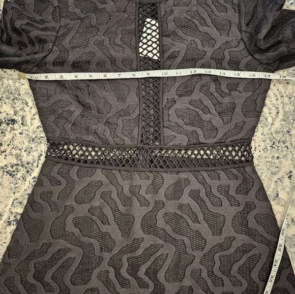 ZAC Zac Posen Zanya Long Sleeve Jacquard Cocktail Dress - Picture 8 of 9